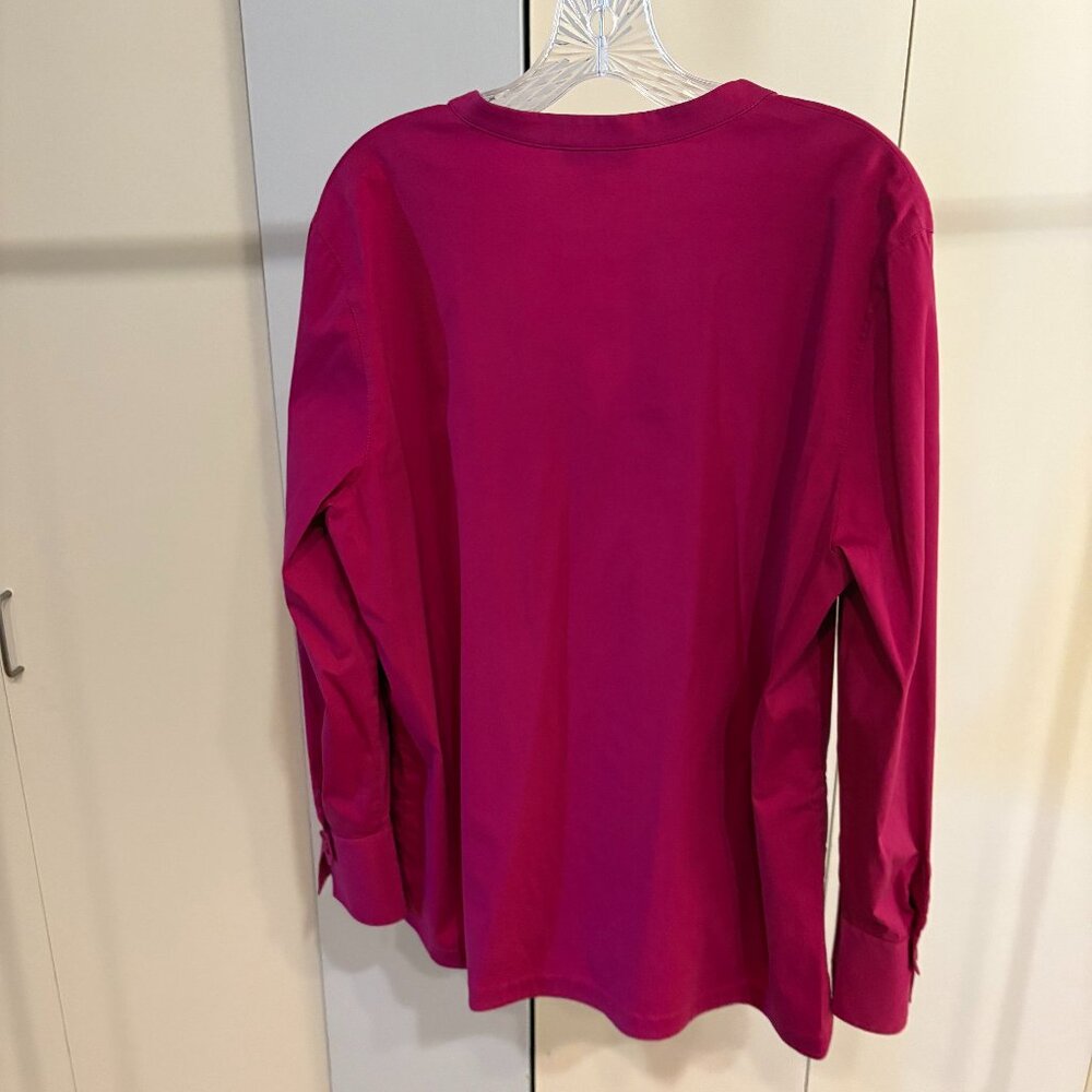 Lafayette 148 Raspberry Top Long Sleeve - image 2